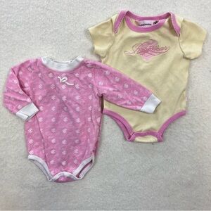 Y2K RocaWear Baby Onesies Set of 2 Size 0-6M